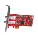 DVB-S2/-S Dual-Tuner, PCIe Satellite-TV-Card (LP), TBS-6902