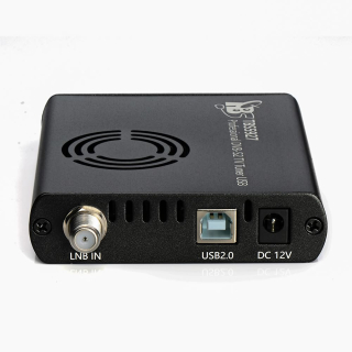 TBS5990 Boîtier USB CI Double Tuner DVB-S/S2 QBOX Boîtier UBS à 2 Tuners pour réception TV Satellite avec 2 Fentes CI Slot pour insérer 2 Cartes d’abonnement crypté QBOX CI DVB-S2 TV Tuner USB. 