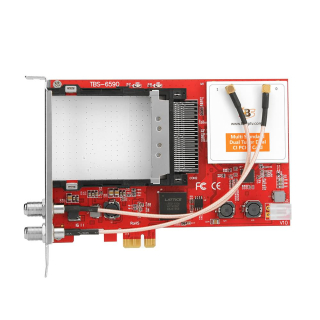 DVB Multi Standard Doppel-Tuner, PCIe TV-Karte mit CI, TBS-6590