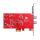 DVB-T2/C Doppel-Tuner, PCIe Terrestrische oder Kabel-TV-Karte (LP), TBS-6281 SE V2