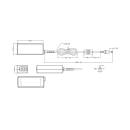 desktop power supply unit 24 V 1,66 A (40 watts)