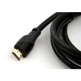 4K HDMI Kabel 2 Meter mit Ethernet, vergoldete Anschlüsse, 2,80 €